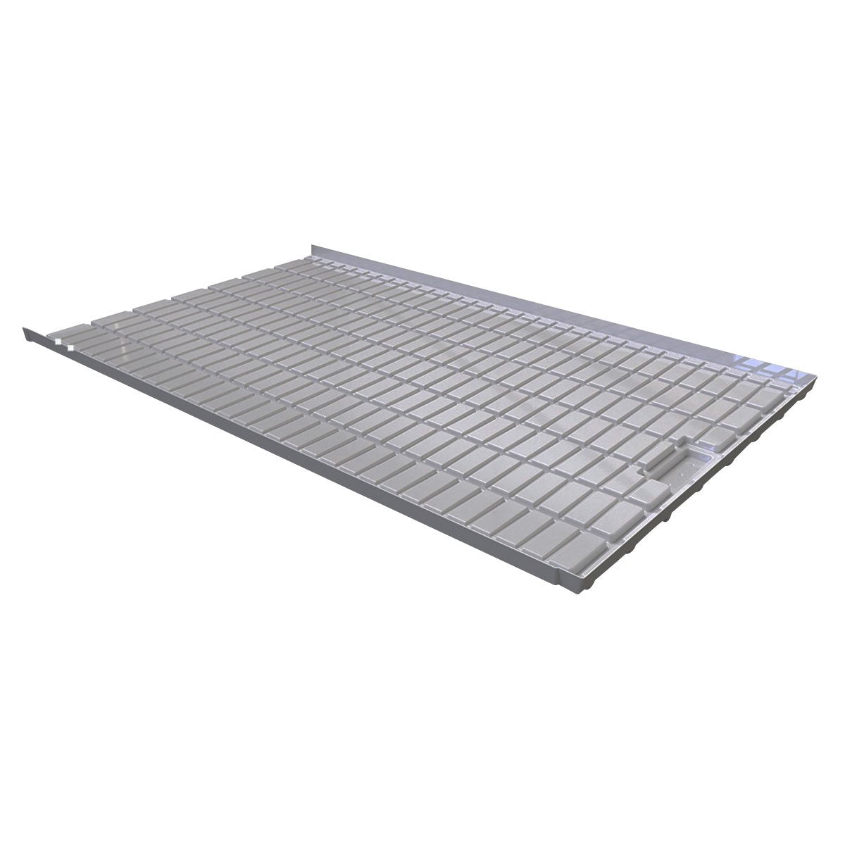 Commercial Tray End Section with Drain 2000mm