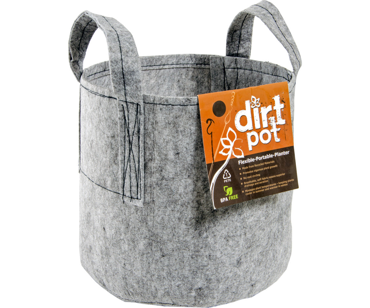 Product Image:Dirt Pot Flexible Portable Planter Grey with handles