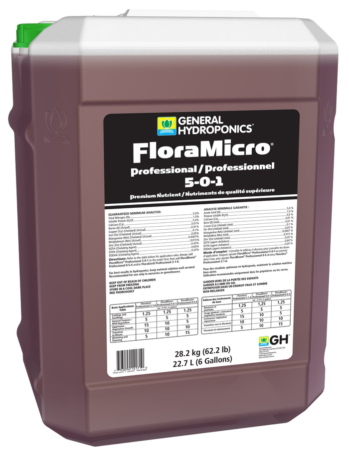 Product Image:General Hydroponics GH FloraMicro Professional (5-0-1)