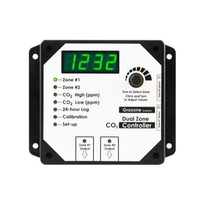 Grozone C02D 0-5000 ppm Dual Zone CO2 Controller