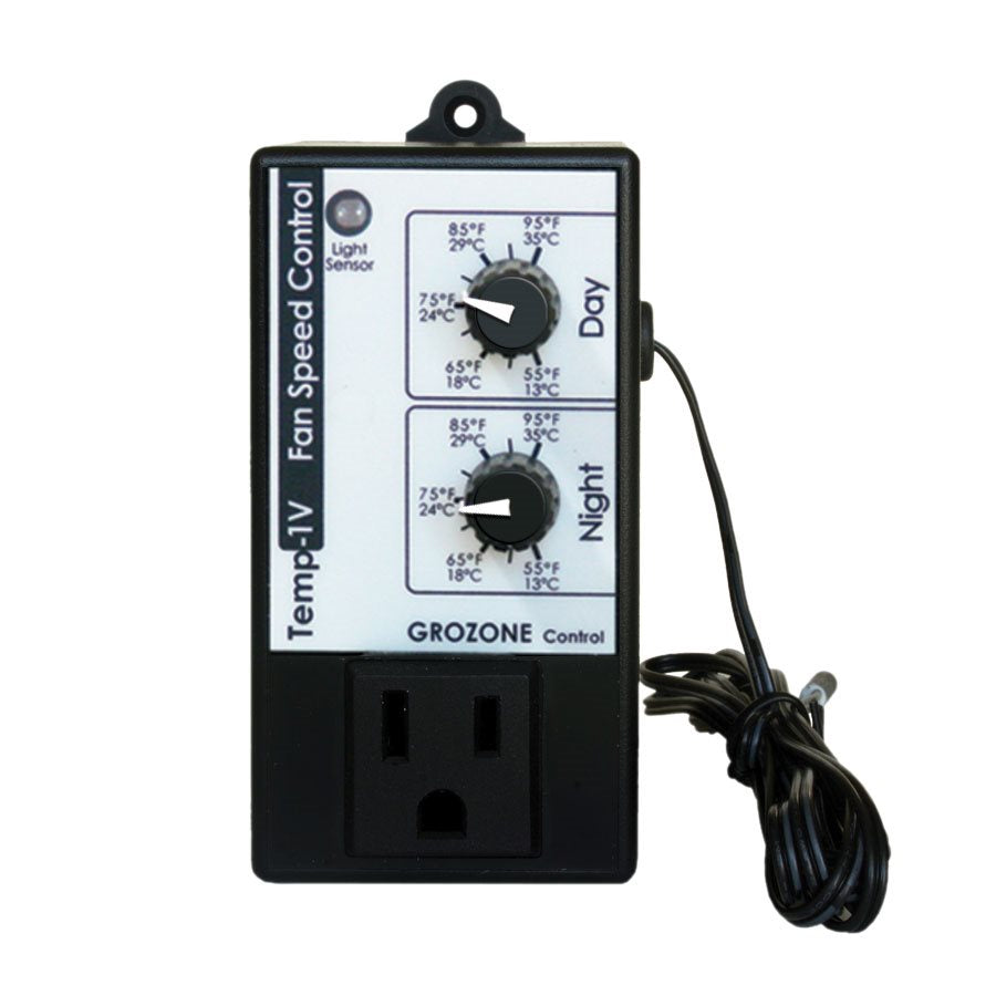 Product Image:Grozone TV1 Temp-1V Day/Night Fan Speed Controller