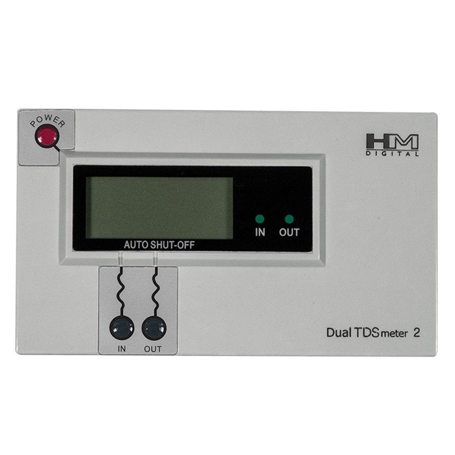 Hydro-Logic TDS Pro White in/out PPM monitor with 1/2" in & 3/8" ou