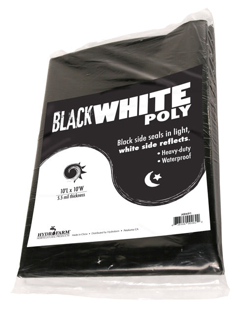 Product Secondary Image:Hydrofarm Black White Poly