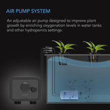 Hydroponics Air Pump, Two-outlet Pumping Kit, 45 Gph (2.8 L/m)