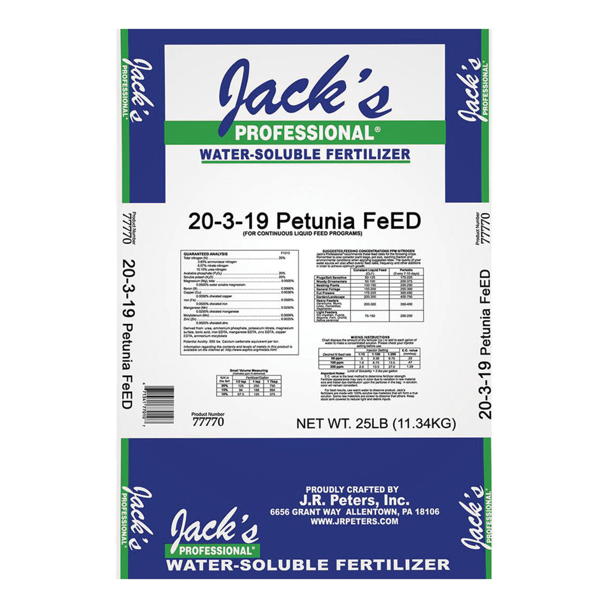 Product Image:Jack's Professional Petunia FeED (20-3-19)
