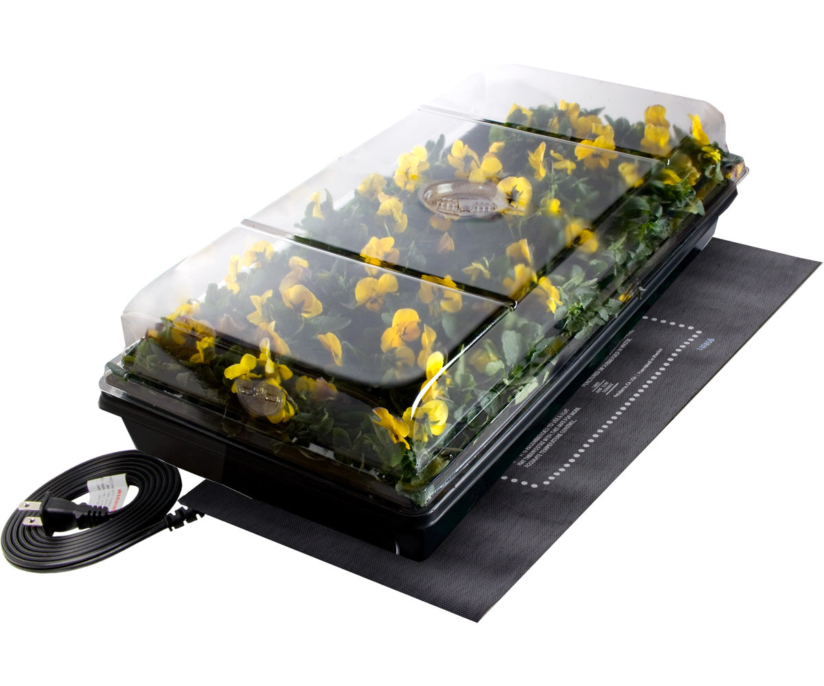 Jump Start Germination Station w Heat Mat Tray 72-Cell Pack 2 inch Dome