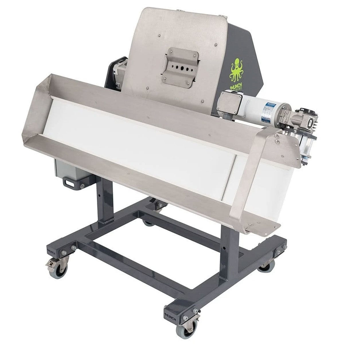 Product Secondary Image:Munch Machine Conveyor Single Bucker Rolling to the Right