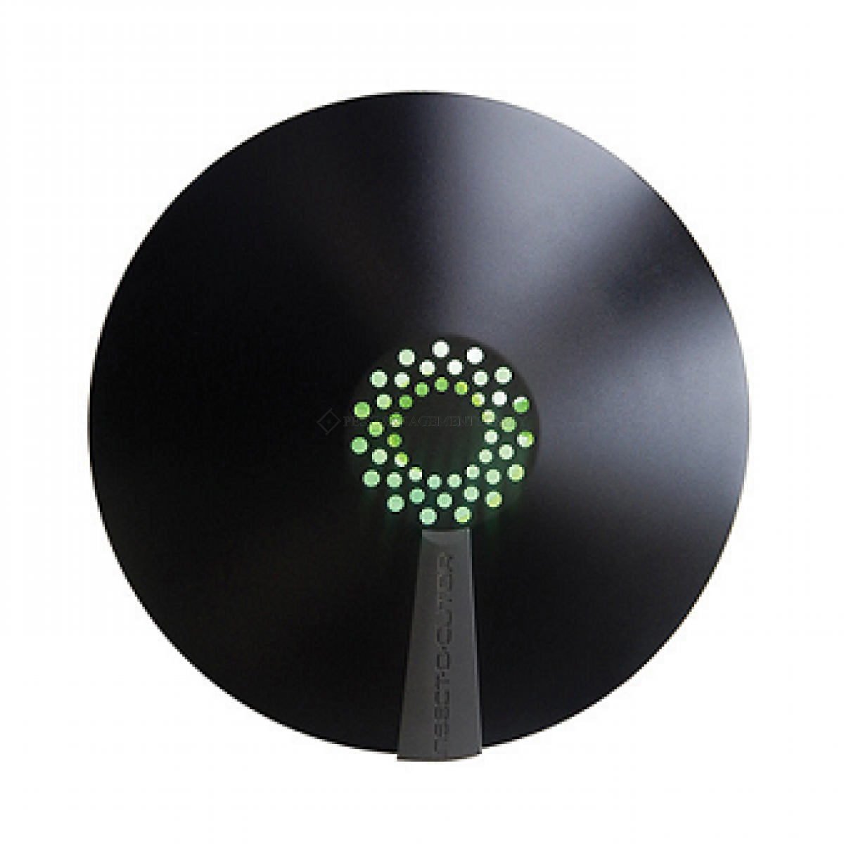 SYNERGETIC AURA Decorative circular flylight Black
