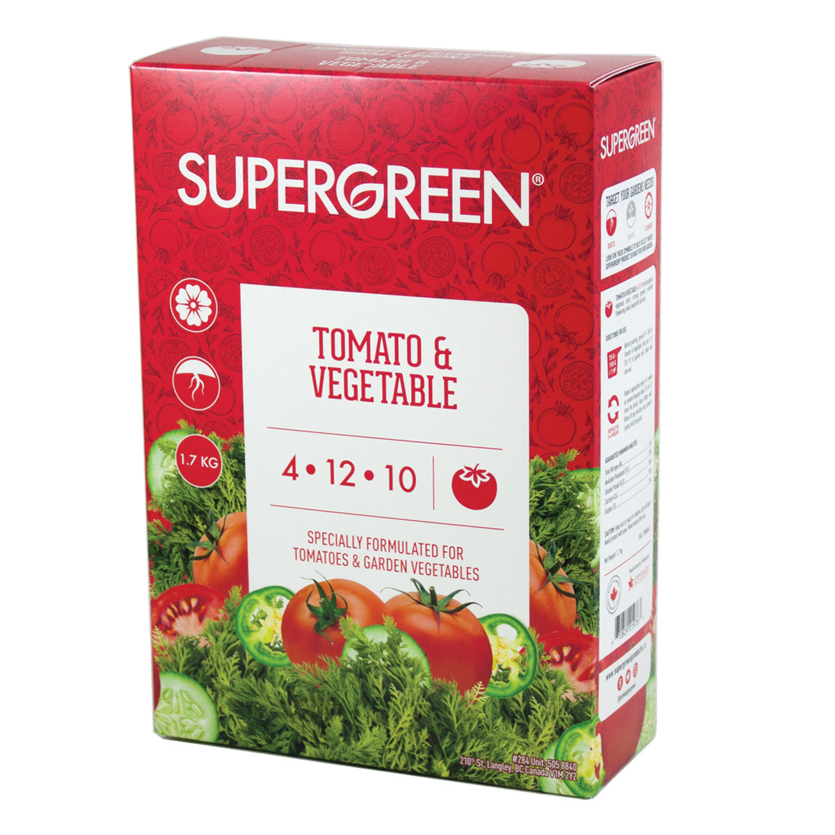 Supergreen Tomato and Vegetable 4-12-10 1.7kg