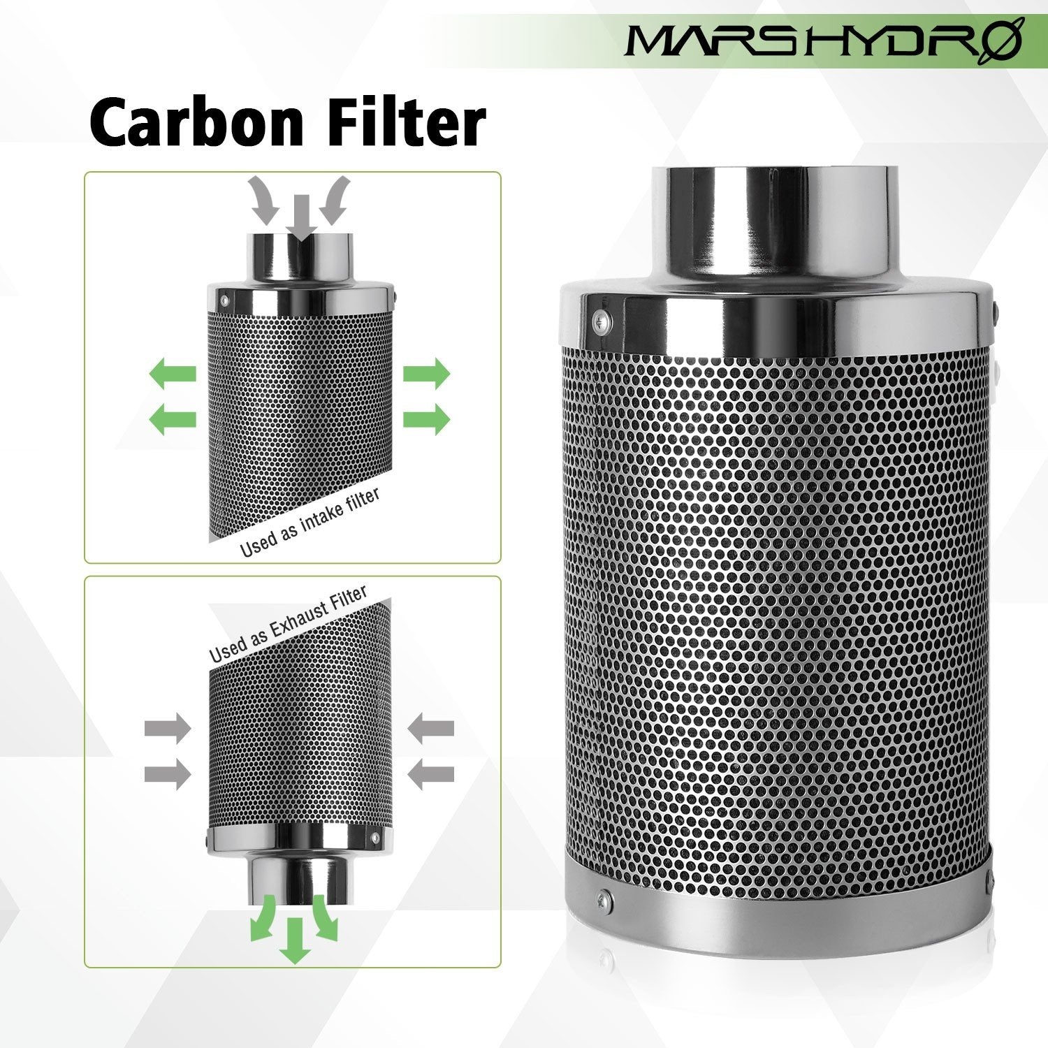 Mars Hydro TS 600 LED Grow Light Plus 2'x2' Indoor Tent Kits Combo Carbon Filter